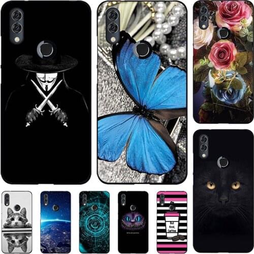 Phone Case For Alcatel 5V 5060D 6.2" Soft TPU Cover For Alcatel 5060D Fashion Relief Silicone Case Animal Cat Capa Coque