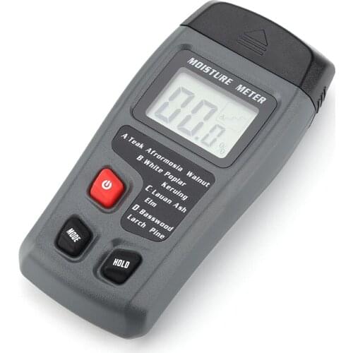 Digital Wood Moisture Meter Wood Humidity Tester Two Pins Hygrometer Timber Damp Detector with LCD Display