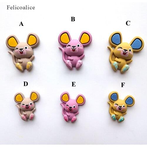 8Pcs/lot Slime Additives Charms Resin Transparent Mouse Supplies DIY Kit Filler for Fluffy Clear Crystal Slime