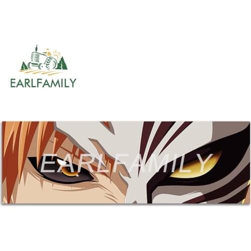 EARLFAMILY 13cm x 4.3cm for BLEACH Eyes Car Sticker Vinyl Car Wrap Decal Graffiti Funny Car Refrigerators Motorcycle Fine Decals