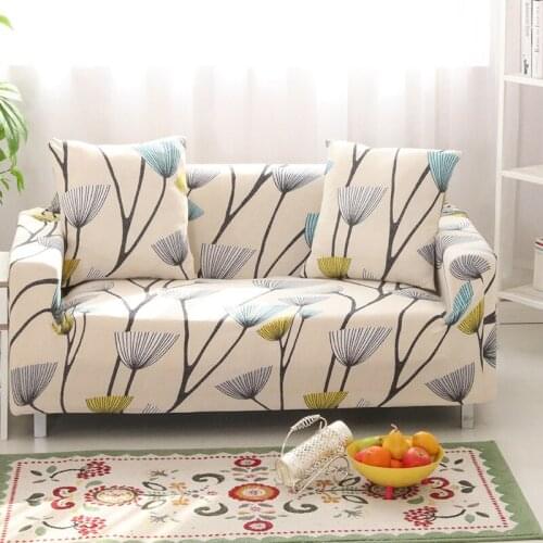 Floral Printed Stretch Sofa Cover Elastic Universal Sectional Throw Couch Corner Cover Cases for Furniture Armchairs Home Decor