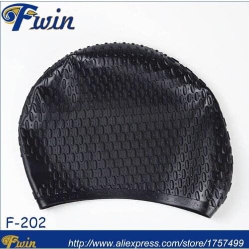 Guangzhou factory supplier high grade silicone bubble swim caps