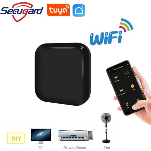 SECUGARD Tuya WiFi IR Remote Control for Air Conditioner TV Smart Infrared Universal Remote Controller For Alexa Google Home