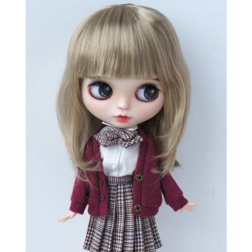 JD045 1/6 1/4 1/3 Fashion Long Curly BJD Synthetic Mohair Doll Wigs Size 6-7inch 7-8inch 8-9inch Doll Hair Doll Accessories