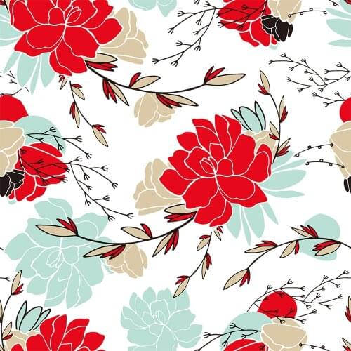 LEO&LIN Yan Hong Light Green Chiffon European Root Yarn Air Layer Fabric Digital Printing Fabrics 50cm