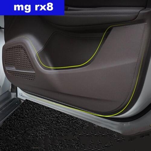 Lsrtw2017 Car Interior Door Sticker Protective Mat Anti-kick for Mg Roewe Rx8 2018 2019 2020 Interior Accessories Auto Styling