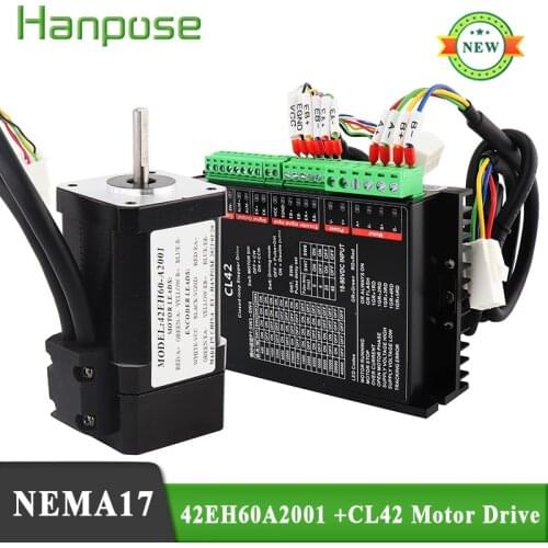 Nema17 Step-servo motor 42EH60A2001 2A 0.8N.m 60MM CL42 Closed Loop Servo Drive CNC Controller Kit Stepper Motor Hybrid torque
