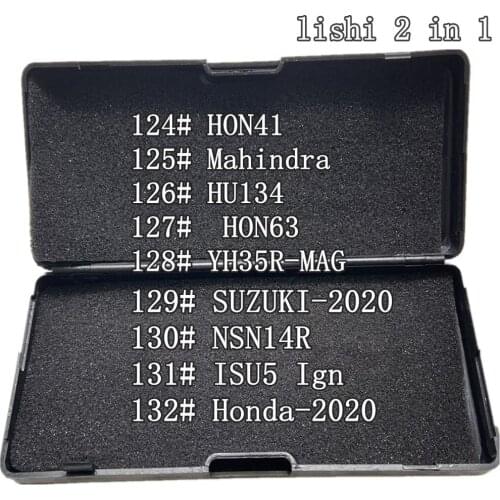 124-132# 2020 NEW Lishi 2 in1 tools for NSN14R HU134 HON63 HON41 YH35R-MAG ISU5 Ign Mahindra suzuki 2020 SUZUKI-2020 Honda-2020