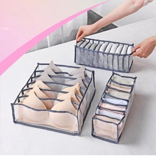 New Underwear Bra Organizer Storage Box 2 Colors Drawer Closet Organizers Boxes For Underwear Scarfs Socks Bra Hot Sale #G2