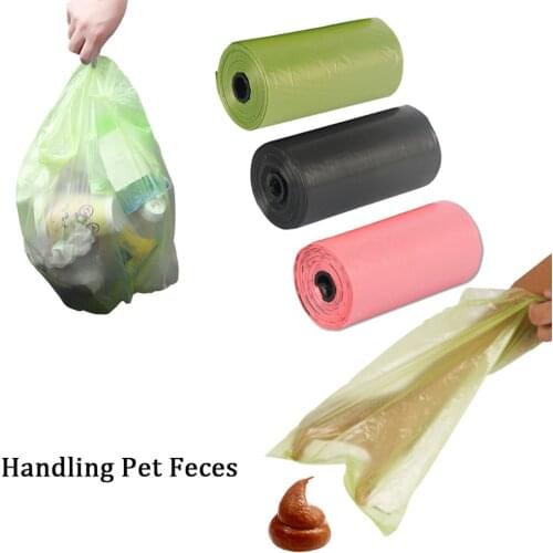 1 Roll Garbage Bag Disposable Degradable Flat Mouth Environmental Protection Household Biodegradable Rubbish Bags Refuse Bag