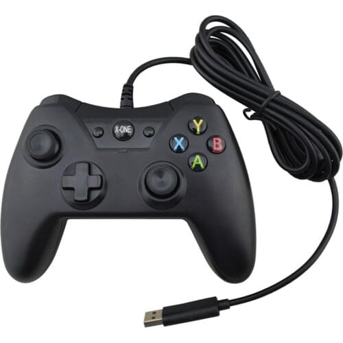 Black color wired game controller joystick gamepad for xbox one for X-1 game console