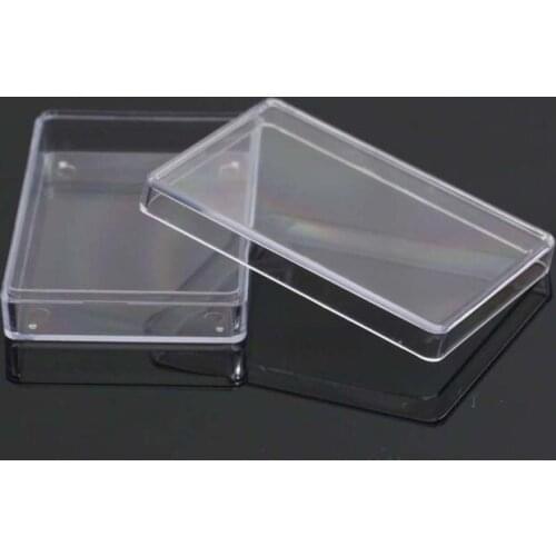 Rectangular Transparent Plastic Storage Case Playing Card Container Poker Cards Storage Box for Entertainment Venues