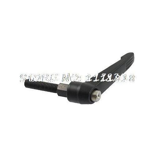 Black Metal 6mm M6 25mm Thread Machinery Adjustable Handles