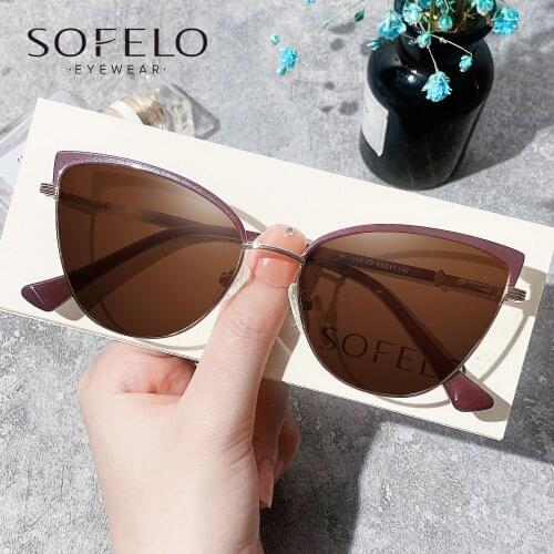 Cat Eye Optical Sun Glasses Women Fashion Polarized Prescription Sunglasses Female Progressive Bifocal Multifocal Eyewear 2021