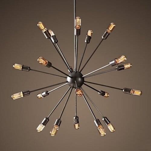 Vintage chandeliers lamps American 12/16/20 Heads Loft Industrial Satellite LED hanging Lamp For Living Room & Bar light fixture