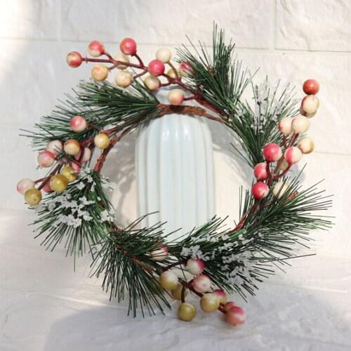 Wedding DIY Artificial Berry Branch Wreath Christmas Decoration Valentines Day