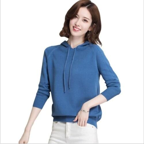 2018New Fashion Autumn Winter Women Sweater Hooded Short Knitted Shirts And Pullovers Slim Warm Bottom Jumper Sweater Tops Q968