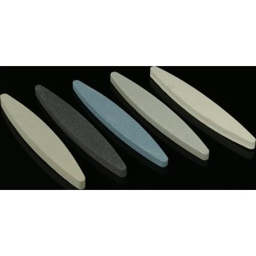 One piece 240 grit Alumina ship type oval whetstone household kitchen outdoor fast sharpener available bladesharpening stone