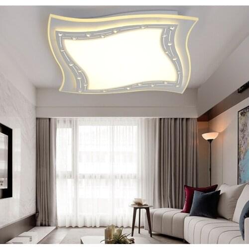 Slim and simple modern LED acrylic Ceiling light living room bedroom study commercial lighting ceiling lamp AC90-260V