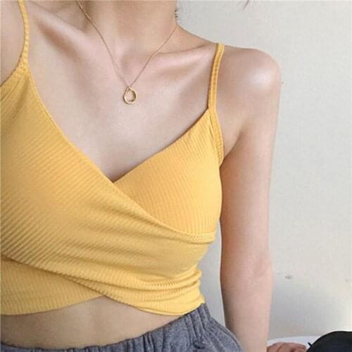 Summer Sexy Women Camis Tube Top Seamless Sleeveless Girls Crop Top Streetwear Simple Fashion Ladies Camisole