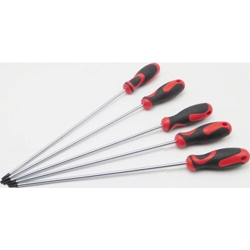 6*300mm Lengthened Torx Screwdriver S2 Steel Plum Screw-driver Magnetic Bolt Driver Screw-driving Tools T15 T20 T25 T27 T30 1pcs