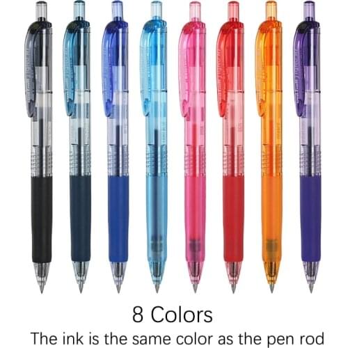 Uni Ball Gel Pen Signo RT 8 Colors 0.38mm UMN-105 / UMN-138 0.5mm Easy To Use Student Writing Supplies School Stationery