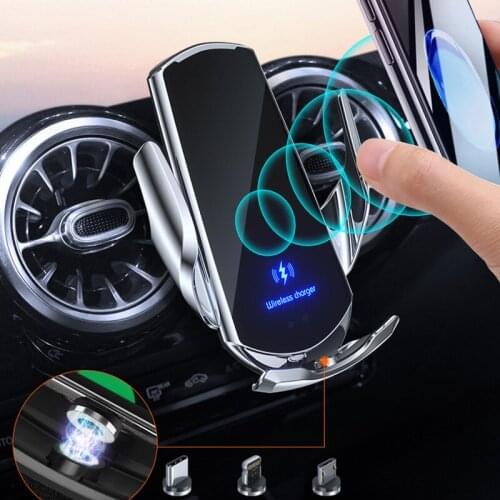 Wireless Charging Universal Car Bracket Induction Opening Closing Auto Phone Magnetic Holder Practical Interior Accessories Item