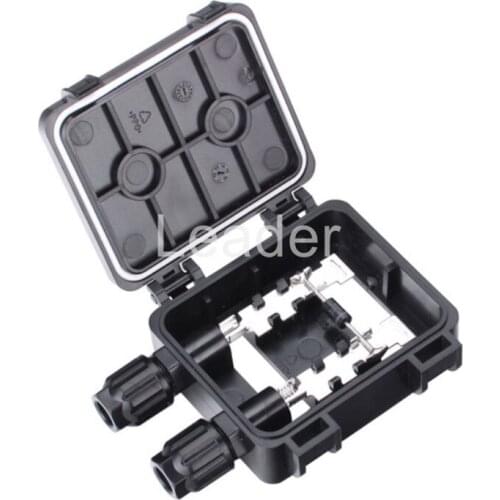 50 pcs/lot high quality Solar Module Junction Box 2 Rail s PV Junction Box with Cable and PV Connector for Solar Panel FS0148