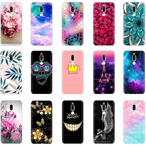 Back Cover For Meizu X8 X 8 Flowers Cat Patterned Phone Shell Cover Soft TPU Silicone Protective Cases Fundas Coque For Meizu X8