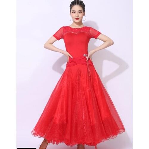 New ballroom Dress long ballroom dance DRESS for women waltz standard ballroom COSTUMES 2036
