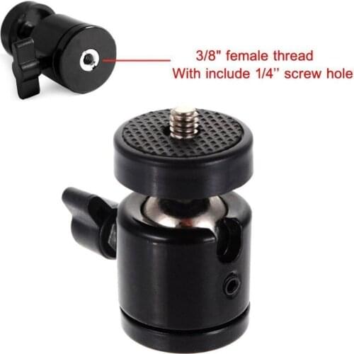 1/4" 3/8" Camera/dslr Tripod Ballhead /Tripod Mini Ball Head Bracket Holder Mount
