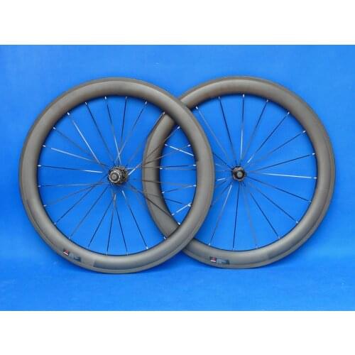 1 Pair : 3K UD Full Carbon Fiber Matt Glossy Road Bike Clincher Wheelset 60mm - width 25mm Bicycle WHEEL Rim 700C Basalt Side