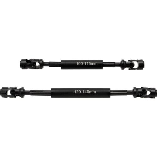 1 Pair Front Rear Heavy Duty Metal RC Car Drive Shaft 100-115mm 120-140mm Upgrade Part for RC Car Accessories