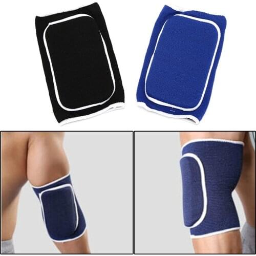 1PC Sport And Fitness Knitted Thick Sponge Elbow&Knee Pads Basketball Crash Support Brace Pads Elbow Support