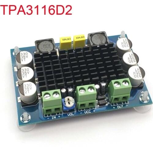 XH-M542 DC 12-26V 100W TPA3116DA Mono Channel Digital Power Audio Amplifier TPA3116D2 Board