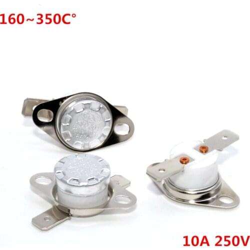 20pcs/lot KSD301 10A 250V160Cegrees -350Cegrees Normal Close NC ceramic Temperature Controlled Switch Thermostat
