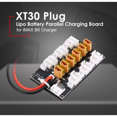 XT30 6 Packs XT30 1S-3S 20A XT30 Plug Lipo Battery Parallel Charging Board for RC IMAX B6 Charger Car Drone Balance Charge Part