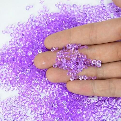 2000pcs 4mm Acrylic Diamond Crystal Bling Transparent Confetti For Wedding Birthday Party Decoration Confetti Table Scatter Bead
