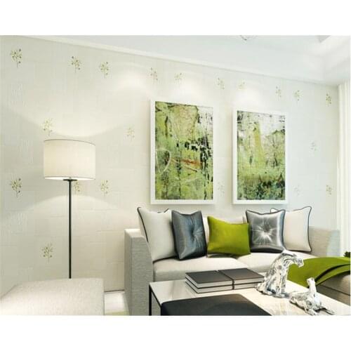 Beibehang Pastoral Wallpaper Sprinkle Bronze Small Saplings Nonwoven papel de parede 3d Wallpaper Living Room Bedroom Background
