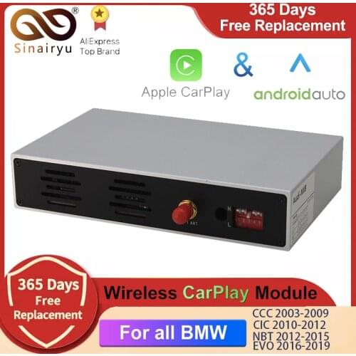 Wireless Apple CarPlay Android Auto Decoder For BMW Mini Cooper F54 F55 F56 F60 2014-2018 NBT System Screen Support Back Camera