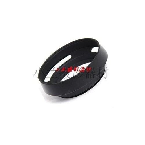 Flower lens hood black metal for Canon QL17 G3, QL17 GIII, 48mm