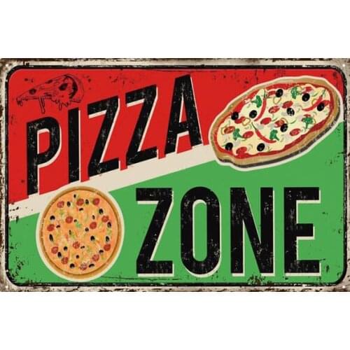 More style Pizza Vintage Retro Print Silk Poster Home Wall Decor 24x36inch