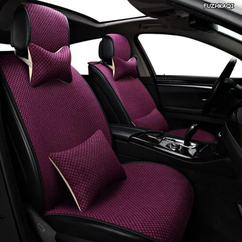 FUZHKAQI flax car sear covers for peugeot all models peugeot 206 peugeot 308 106 205 301 306 307 406 407 508 3008 car-styling