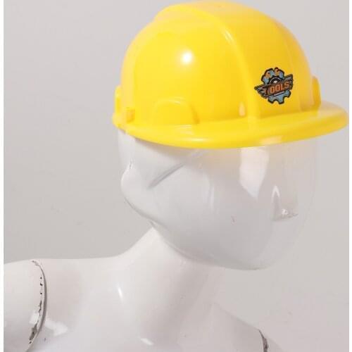 Kids Dress Up Party Hat Pretend Play Fireman Helmet Halloween Cosplay Safety Protective Hard Hat Construction Cap Photo Props