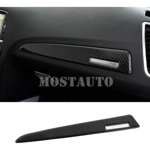 For Audi Q5 8R Carbon Fiber Center Dashboard Glove Box Moulding Cover 2009-2015 1pcs Car Accessories Interior Car Decor Car Trim