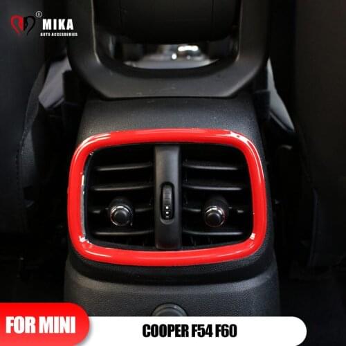 For Mini Cooper F54 F60 Countryman Rear Back Seat Air Vent Outlet Frame Shell Interior Cover Stickers Decoration Car-Styling