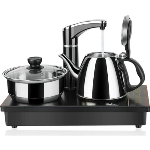 Electric kettle Electromagnetic tea furnace automatic water - brewing making set of three in one