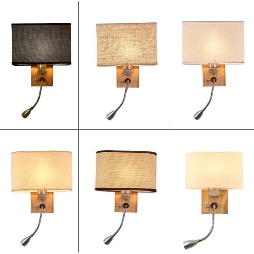 European style modern personality walkway wooden wall bedroom bedside creative hotel guest room simple wooden wall lamp MJ1125