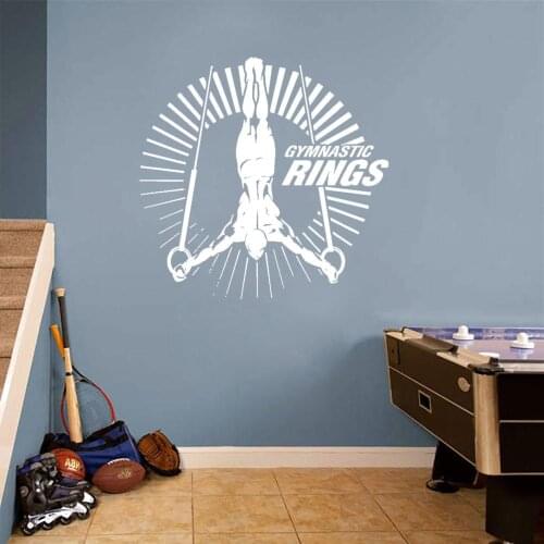 Gymnast Gymnastics Sports Vinyl Decal Wall Stickers Home Decoration Bedroom Living Room Decor Removable Mural cx246