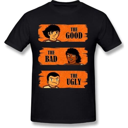 Anime Captain Tsubasa T Shirt Men Cotton Short Sleeve T-shirt Fashion Hip Hop Shirt Tees Tops Harajuku Streetwear Fitness